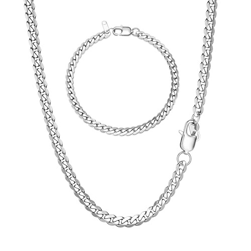 LOLIAS Panzerkette Herren Edelstahl Personalisiert 5/9MM Breite Glieder Hip-Hop Edelstahl Kette Mann Halskette und Armband Herren Silber für Männer Jungen Länge 46-55CM wählbar LOLIAS Panzerkette Herren Edelstahl Personalisiert 5/9MM Breite Glieder Hip-Hop Edelstahl Kette Mann Halskette und Armband Herren Silber für Männer Jungen Länge 46-55CM wählbar von LOLIAS