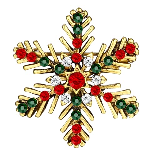 LOLIAS Weihnachtsbrosche Pin für Frauen Mädchen Schneeflocke Weihnachtsglockenkranz Kristall Strass Broschen Pins Grün Rot Emaille Brosche Pins Mode Weihnachtsschmuck Weihnachtsgeschenke LOLIAS Weihnachtsbrosche Pin für Frauen Mädchen Schneeflocke Weihnachtsglockenkranz Kristall Strass Broschen Pins Grün Rot Emaille Brosche Pins Mode Weihnachtsschmuck Weihnachtsgeschenke von LOLIAS