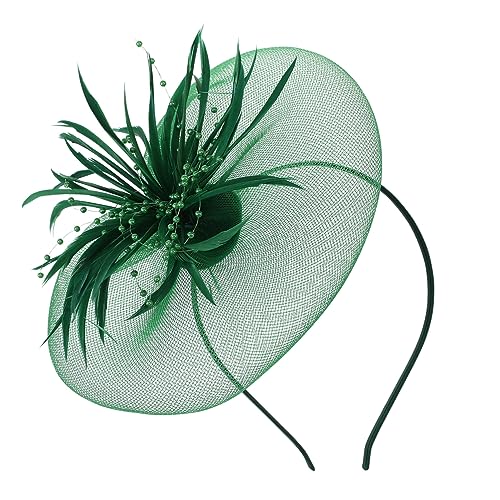 LOLIPPYY 1stück Kreativer Haarreif Mit Federn Und Netz Eleganter Kopfschmuck Für Partys Hochzeit Und Besondere Anlässe Stilvolles Haar-accessoire Für Damen Und Mädchen von LOLIPPYY