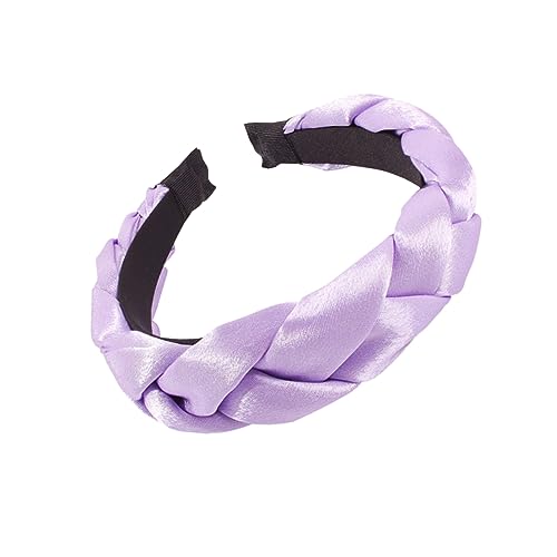 LOLIPPYY Haarband Für Frauen Aus Tuch Zopf Stirnband Mode Haarreif Kreative Accessoires Violett Für Damen Und Mädchen von LOLIPPYY