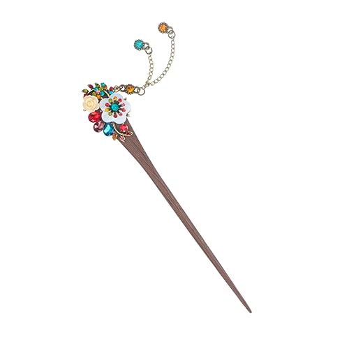 LOLIPPYY 1 Stück Hochsteckfrisur Haarschmuck mit Strasssteinen Haarnadel Ringe für Frauen Haarband Brauthaar haar spangen haarclips hair topper haarklips antiker Haarstab Bambus Colorful LOLIPPYY 1 Stück Hochsteckfrisur Haarschmuck mit Strasssteinen Haarnadel Ringe für Frauen Haarband Brauthaar haar spangen haarclips hair topper haarklips antiker Haarstab Bambus Colorful von LOLIPPYY