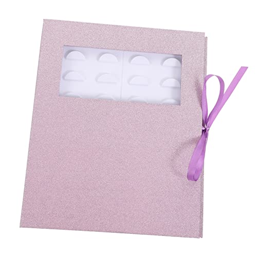 LOLIPPYY 1 Stück Wimpern Box FALSCH Aufbewahrungsbox für Wimpern Behälter zur Präsentation von Wimpern LED Wimpernbox Etui für künstliche Wimpern Behälter für künstliche Wimpern Papier Rosa von LOLIPPYY