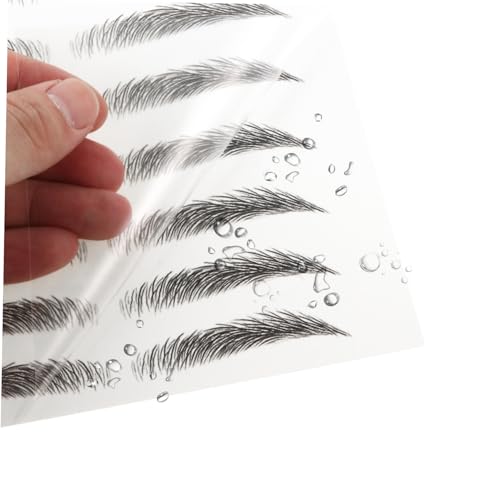 LOLIPPYY 10 Blatt Augenbrauen Aufkleber Imitation Eyebrow Tattoos Temporäre Augenbrauensticker Für Sparse oder Überzupfte Brauen Makeup Tool von LOLIPPYY