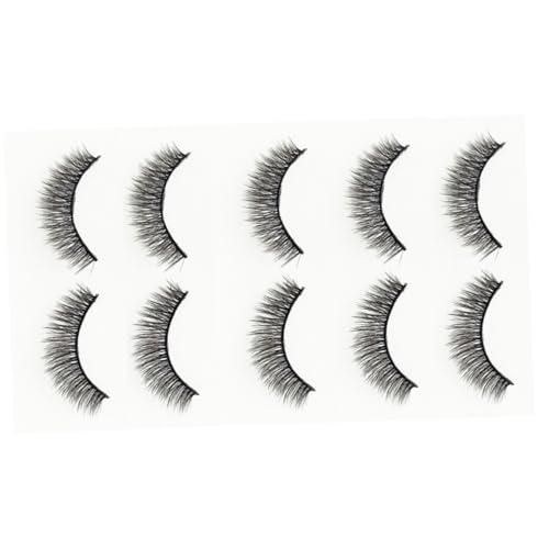 LOLIPPYY 10 Paare Frauen Falsche Wimpern Dichtes Volumen Make Up Natürlich Aussehende Wimpern Weich Flexibel Langlebig für Party Alltag von LOLIPPYY