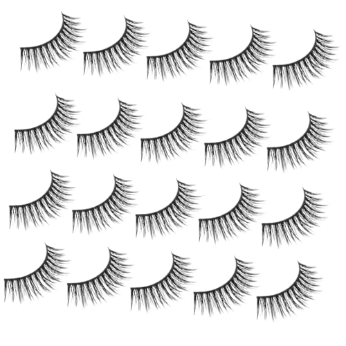 LOLIPPYY 10 Paare Natürliche Falsche Wimpern für Frauen Leichte Dichte Wimpernverlängerungen mit Gekreuztem Design Wiederverwendbar Einfach Anzuwenden für Alltag Party und Besondere von LOLIPPYY
