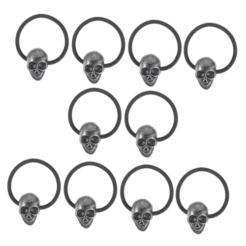 LOLIPPYY 10 Stück Teiliges Gothic Haarbänder mit Motiv Elastische Ponytail Halter für Mädchen Robust und Rutschfest Vielseitig Einsetzbar für Alltag Party und Halloween Look LOLIPPYY 10 Stück Teiliges Gothic Haarbänder mit Motiv Elastische Ponytail Halter für Mädchen Robust und Rutschfest Vielseitig Einsetzbar für Alltag Party und Halloween Look von LOLIPPYY