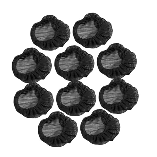 LOLIPPYY 10 Stück Teiliges Haarnetz für Ballett Dutt Atmungsaktiv Elastisch Feines Netz für Frauen und Mädchen Sorgt für Festen und Eleganten Look Beim Tanzen und Training von LOLIPPYY