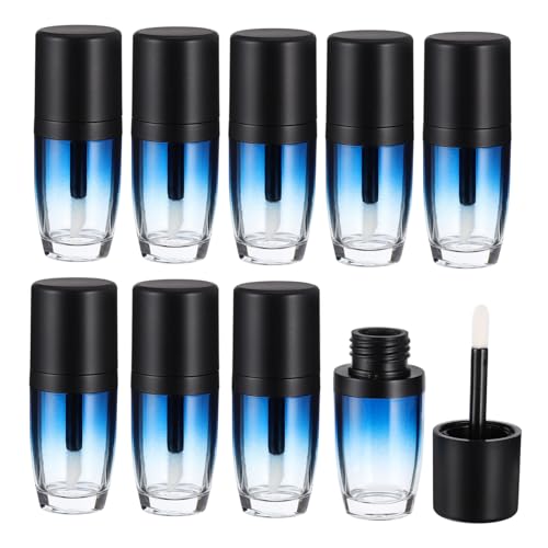 LOLIPPYY 10 Stück Teiliges Lippen Behälter Frosted Gradient Lip Gloss Tubes Nachfüllbare Kosmetik Verpackung Leicht und Kompakt für Reise und Alltag Mit Auslaufsicherer Abdeckung von LOLIPPYY