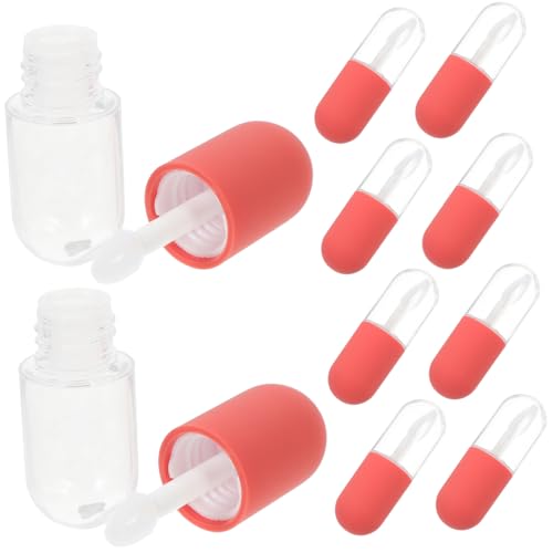 LOLIPPYY 10 Stück Teiliges Lippenbalsam Röhrchen Nachfüllbare Lipgloss Behälter Mini Lip Color Container aus Hochwertigem Material für DIY Lipgloss und Praktische Anwendung von LOLIPPYY