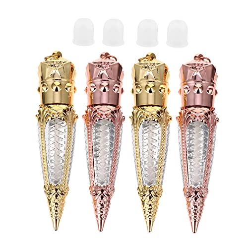 LOLIPPYY 10 Stück Teiliges Set Lippenbalsam Röhrchen Refillbare Lip Gloss Tubes Roségold und Gold für DIY Kosmetik Reisefreundlich und Auslaufsicher von LOLIPPYY
