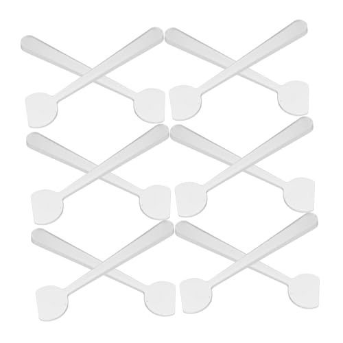 LOLIPPYY 100 Stück Sahnelöffel Gesichtscreme-spatel Gesichtsmaske Löffel Gesichtslöffel Maskenlöffel Mischlöffel Für Kosmetische Masken Hautpflegeschaufel Schminklöffel Transparent Pp von LOLIPPYY