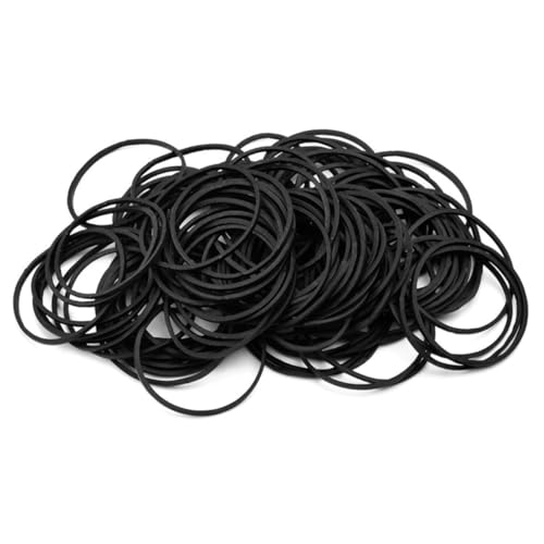 LOLIPPYY 100 Stück Schwarze Gummibänder für Tätowiermaschinen Zubehör Elastische Stabile Gummiringe aus Langlebigem Material zur Fixierung der Beim Tätowieren von LOLIPPYY