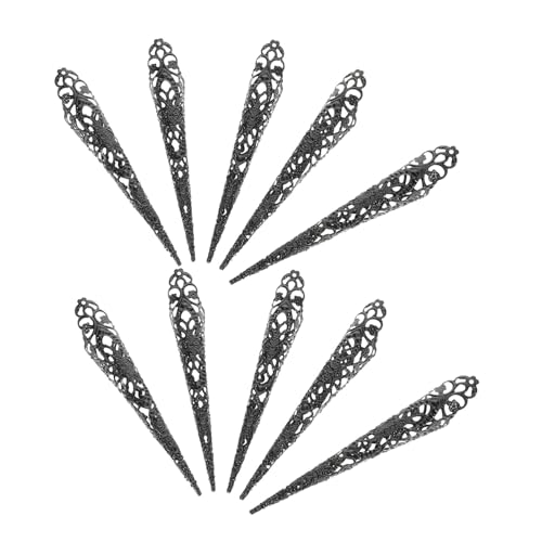 LOLIPPYY 10stücke Fingernagelspitzen-klauenringe Für Frauen Dekorative Fingerkrallen Nagelringe Für Cosplay Und Partys von LOLIPPYY