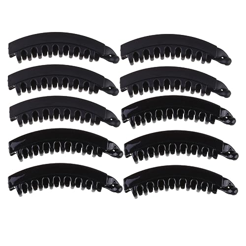 LOLIPPYY 10stücke Bananen Haarspangen Aus Kunststoff Gezahnte Haarklammern Feder-kopfschmuck Für Frauen Bananenclip-design Geeignet Für Verschiedene Frisuren von LOLIPPYY