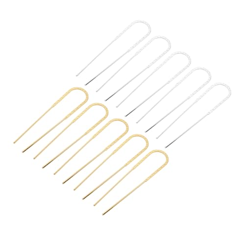 LOLIPPYY 10stücke U-förmige Haarnadeln Aus Metall Retro Stil Für Frauen Haar Clips Haar Zubehör Schlicht Haarfestigung von LOLIPPYY