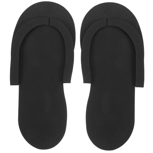 LOLIPPYY 12 Paare Faltbare Einweg Hausschuhe Damen Leichte Rutschfeste EVA Badeslipper Schnelltrocknend Bequem für Reisen Hotel Spa Badezimmer Pool und Zuhause Schwarz LOLIPPYY 12 Paare Faltbare Einweg Hausschuhe Damen Leichte Rutschfeste EVA Badeslipper Schnelltrocknend Bequem für Reisen Hotel Spa Badezimmer Pool und Zuhause Schwarz von LOLIPPYY