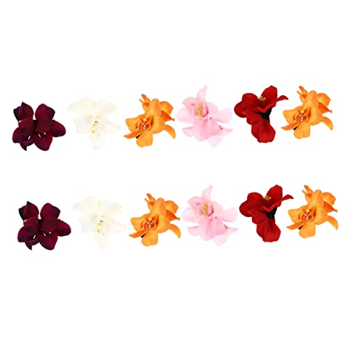 LOLIPPYY 12stücke Teiliges Dekorative Blumen-haarspangen Für Frauen Kunstblumen-haarclips Für Hochzeiten Strandfotos Und Partys Farbenfrohe Haarschmuckstücke Für Junge Mädchen von LOLIPPYY