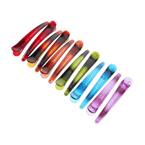 LOLIPPYY 12stücke Entenschnabel Haarspange Groß Rutschfeste Haarspangen Aus Kunststoff Krokodilklemmen Für Dickes Haar Flache Haarspangen Für Frauen Haarnadeln Für Babymädchen von LOLIPPYY