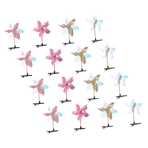 LOLIPPYY 16stücke Teiliges Bunter Windmühlen-haarclips Für Mädchen Spaßige Haarschmuck-accessoires Für Partys Sichere Materialien Süßes Design Ergänzung Für Jede Frisur von LOLIPPYY