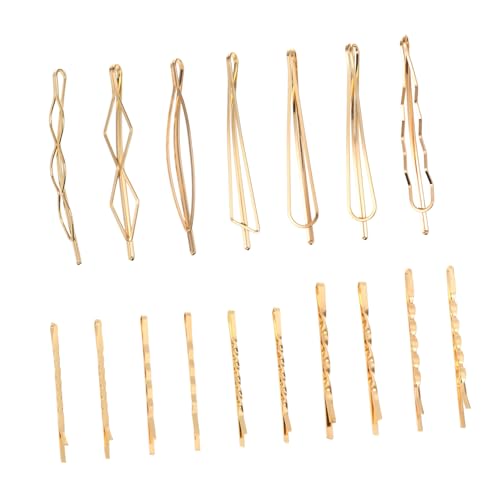 LOLIPPYY 17 Stück Teiliges Set Goldene Haarklammern mit Kunstperlen für Damen und Mädchen Haarspangen für Verschiedene Anlässe Rutschfest Hochwertigem Legierungs Material Gefertigt von LOLIPPYY