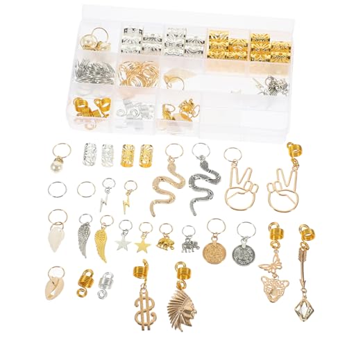 LOLIPPYY 173-teiliges Zopf-haar-accessoire-set Haarschmuck Perlen Charms-set Für Frauen Zum Flechten von LOLIPPYY