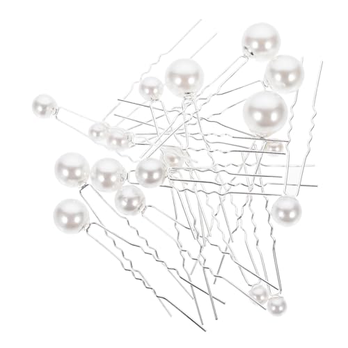 LOLIPPYY 18 Stück Teiliges Perlen Haarnadel U Förmige Haarnadeln für Hochzeit Braut Brautjungfer Eleganter Haarschmuck für Damen Mädchen Langlebig und Einfach zu Stylen Vielseitig für von LOLIPPYY