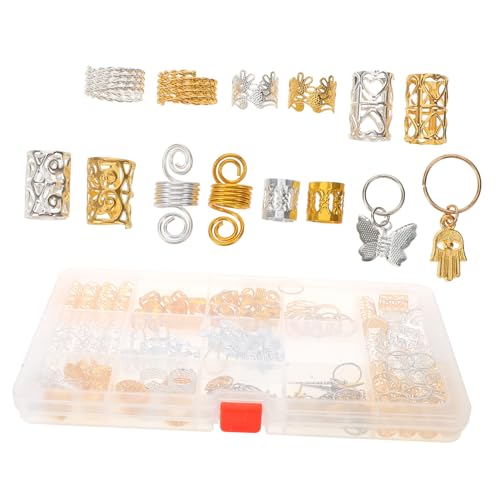 LOLIPPYY 185 Stück Teiliges Charms aus Flexiblem Langlebigem Zinklegierungs haarschmuck mit Tierkopf design Glatten Kanten Vielseitig für Zöpfe Dreadlocks Passend für Verschiedene von LOLIPPYY