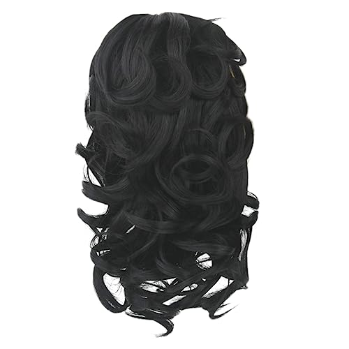 LOLIPPYY 1stück Lockige Synthetische Haar-wig Mit Klammer Pferdeschwanz-haarverlängerung Für Damen Und Mädchen Farbe Einfacher Clip-haarschmuck Für Alltag von LOLIPPYY