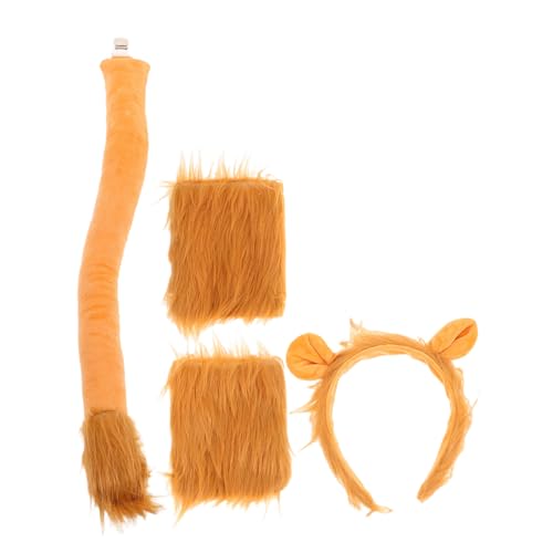 LOLIPPYY 1satz Easter Löwenkostüm-set Für Junge Mädchen Und Erwachsene Furry Material Inklusive Stirnband Handschuhe Und Für Cosplay Partys Und Bühnenaufführungen von LOLIPPYY