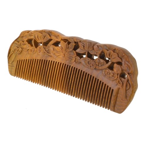 LOLIPPYY 1stück Sandelholz Haarkamm Handgefertigter Haarentwirrer Für Männer Und Frauen Antistatisch Und Für Dickes Und Feines Haar Für Anwendung Mit Shampoo Und Conditioner von LOLIPPYY