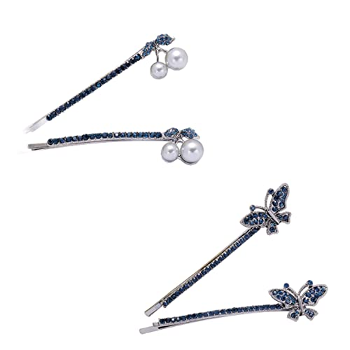 LOLIPPYY 2paare Schmetterlings-haarspangen Mit Strass Elegante Haarklammern Für Damen Hochzeits-haarschmuck Funkelnde Haaraccessoires Für Jedes Outfit Je von LOLIPPYY