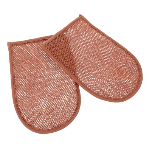 LOLIPPYY 2 Stck Exfoliating Peelinghandschuhe aus Nylon Langlebige Körperpeeling Handschuhe für Dusche und Bad Komfortable Sichere Anwendung Leicht und Kompakt für Damen und Herren für von LOLIPPYY