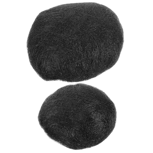 LOLIPPYY 2 Stck Teiliges Haardutt Natürlich Wirkendes Fake Hair Bun Hairpiece für Damen Einfach zu Befestigen Glattes Voluminöses Updo Accessoire für Hochzeit Party und Alltag von LOLIPPYY