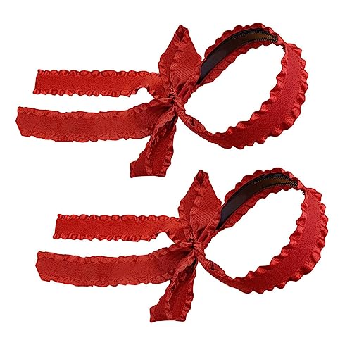 LOLIPPYY 2 Stück Damen Stirnbänder Haarreifen Mit Schleifen Robustes Kopfschmuck Für Erwachsene Für Alltag Und Fotoshootings von LOLIPPYY