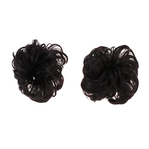 LOLIPPYY 2stücke Perücken-haarring Haar-chignon-perücke Synthetischer Haarknoten Bräunlich-schwarz Für Frauen Und Mädchen LOLIPPYY 2stücke Perücken-haarring Haar-chignon-perücke Synthetischer Haarknoten Bräunlich-schwarz Für Frauen Und Mädchen von LOLIPPYY