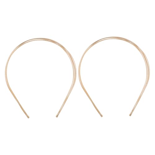 LOLIPPYY 2 Stück Feines Mehrschichtiges Metall haarband Leichtes Langlebiges Stirnband für Damen Vielseitiges Styling Geeignet für Hochzeit Party und Alltag Komfortabel und Robust von LOLIPPYY