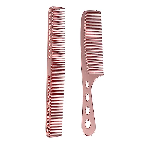 LOLIPPYY 2stücke Gabelkamm Aus Edelstahl Massagekamm Für Männer Und Frauen Haarkamm Für Haarstyling Friseurzubehör Glatte Politur Kein Kratzen Der Kopfhaut von LOLIPPYY