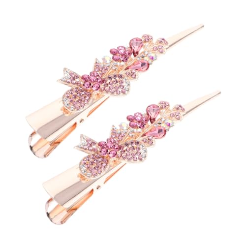 LOLIPPYY 2 Stück Große Strass haarspangen Rutschfeste Alligator haarklammern für Frauen und Mädchen Stabile Haarklammer aus Langlebiger Zinklegierung Eleganter Haarschmuck für Dickes Haar von LOLIPPYY