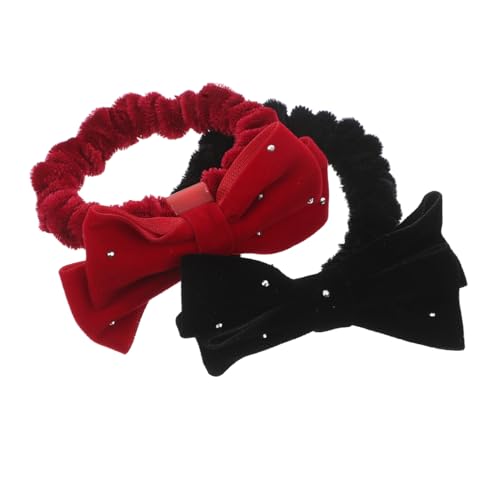 LOLIPPYY 2stücke Haargummis Mit Schleife Für Kleinkinder Und Junge Mädchen Aus Gefertigt Elastische Haarbänder Für Pferdeschwanz Geeignet Für Alltag Und Feste von LOLIPPYY