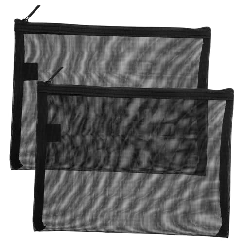 LOLIPPYY 2 Stück Kosmetiktasche Tragbare Transparente Nylon Make Up Taschen mit Reißverschluss für Damen Große Kapazität für Kosmetik und Toilettenartikel von LOLIPPYY