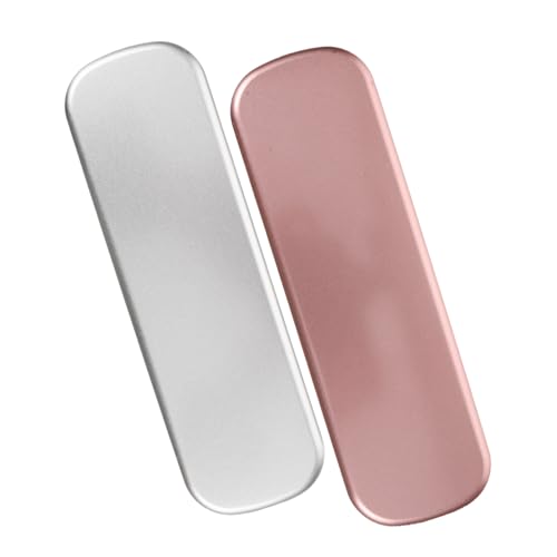 LOLIPPYY 2 Stück Metall Stifteetui Teiliges Kompakte Federmappe aus Langlebigem Weißblech Praktische Kleine Aufbewahrungsbox für Kugelschreiber und Bleistifte Leicht und Robust für Schule von LOLIPPYY