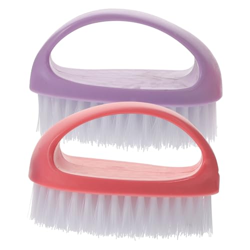 LOLIPPYY 2 Stück Nagelbürsten Candy Farben Maniküre Pediküre Reinigungsbürsten mit Festen Hautfreundlichen Borsten für Präzise Nagelpflege und Einfache Handhabung Geeignet für Damen und von LOLIPPYY