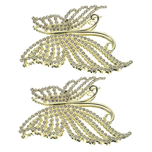 LOLIPPYY 2 Stück Schmetterling Haarklammer mit Rutschfeste Haarspange für Dickes und Dünnes Haar Haarschmuck Accessoire für Damen LOLIPPYY 2 Stück Schmetterling Haarklammer mit Rutschfeste Haarspange für Dickes und Dünnes Haar Haarschmuck Accessoire für Damen von LOLIPPYY