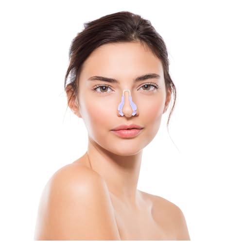 LOLIPPYY 2 Stück Silikon Nasenclip Nasenformer Nasenkorrektor Schmerzfrei Nasenlifting Beauty Tool in Rosa zur Nasenformung und Nasenbrückenanhebung für Damen und Herren von LOLIPPYY