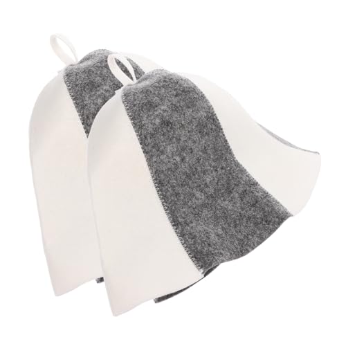 LOLIPPYY 2 Stück Teiliges Filz Saunahut für Damen Atmungsaktive Langlebige Sauna Mütze Passend für Langes und Lockiges Haar für Sauna Dampfbad Massage und Wellness Zuhause LOLIPPYY 2 Stück Teiliges Filz Saunahut für Damen Atmungsaktive Langlebige Sauna Mütze Passend für Langes und Lockiges Haar für Sauna Dampfbad Massage und Wellness Zuhause von LOLIPPYY