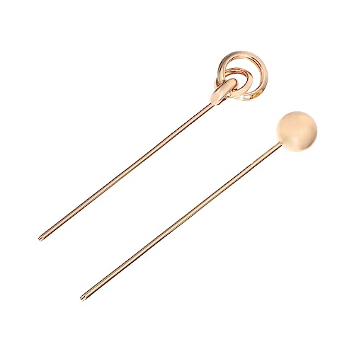 LOLIPPYY 2 Stück Teiliges Haarschmuck aus Aluminiumlegierung Vintage Haarstab für Dutt und Chinesische Haarnadeln Leicht Langlebig Geeignet für Frauen Mädchen Teens Einfach zu Tragen von LOLIPPYY