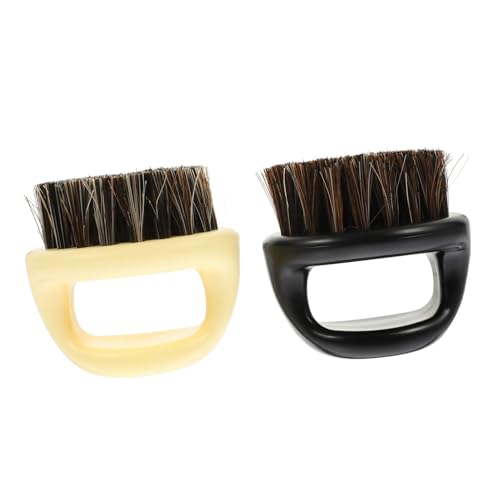 LOLIPPYY 2 Stück Teiliges Herren Bartbürsten mit Robusten Borsten Multifunktionale Reinigung von Bart und Haarbruch Handliche Stylingbürste für Friseursalon und Zuhause Langlebig in von LOLIPPYY