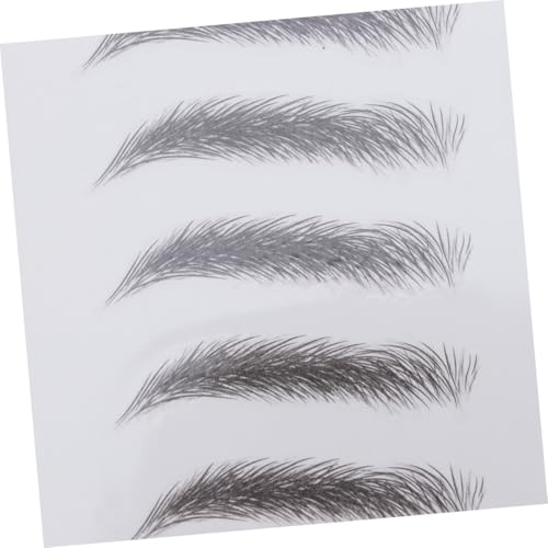 LOLIPPYY 2 Stück Teiliges Künstliche Augenbrauen Transfersticker Schwarz Haarähnlich Einfache Anwendung Langlebig Geeignet für Männer und Frauen Natürliche Augenbrauenform in Sekunden von LOLIPPYY