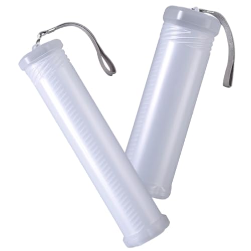 LOLIPPYY 2 Stück Transparentes Leichtes Teleskopisches Stifteetui Tragbare Stifthalter für Schüler aus Kunststoff Praktische Federmäppchen zur Schreibtischorganisation von LOLIPPYY