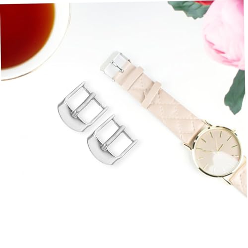 LOLIPPYY 2 Stück Uhrenarmband Ersatzschnalle Poliert Robust Langlebig Einfache Montage für Herren und Damen Uhrarmbänder Praktische Stilvolle Verschlussalternative Teiliges von LOLIPPYY